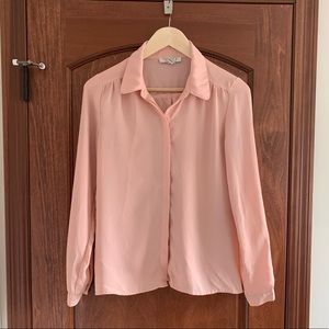 Pink long-sleeve blouse from Forever 21